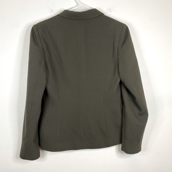 4/25$ MONSOON Green Toned Grey Structured Collared Button Up Blazer - Picture 2 of 5